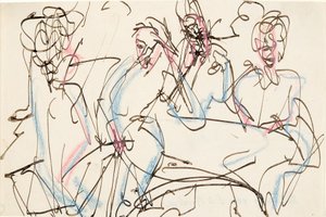 genelev sahnesi by Ernst Ludwig Kirchner